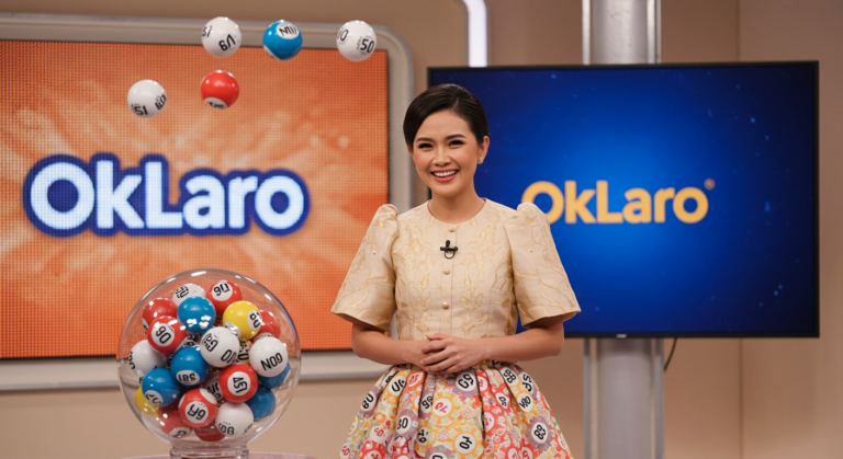 Online Lotto Host Announcing the Winning Numbers | OkLaro Lottery Draw